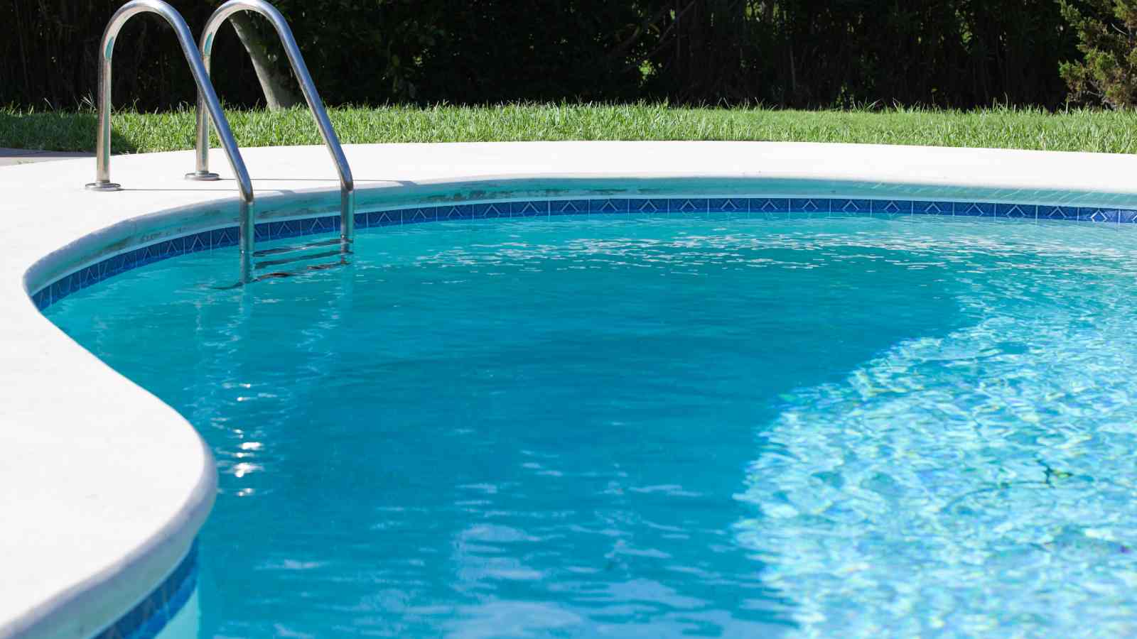 swimming in the pool